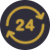 customer support 247 icon